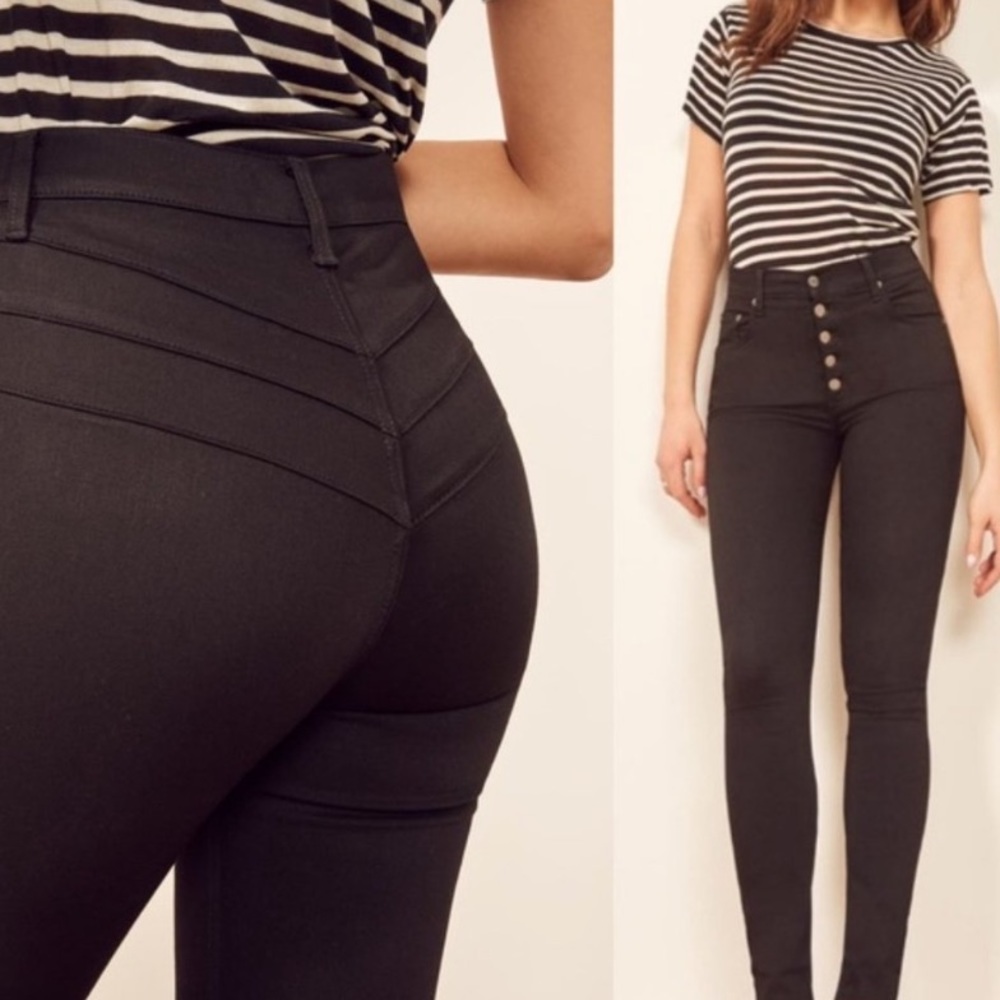 Reformation Cory High & Skinny Jeans Size 27 - Black - NEW with Tags